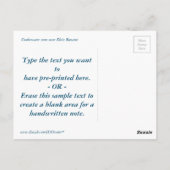 Klein Bonaire Briefkaart (Achterkant)