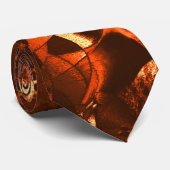 Klein bruinkoraal, in reliëf stropdas (Opgerold)