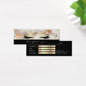 Klein cadeaubon Marble Black Lash Makeup Mini Visitekaartjes (Bureau)