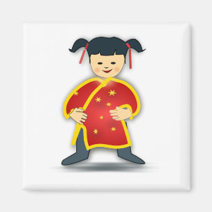 Klein Chinees meisje Magneet