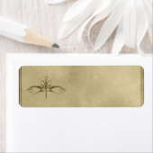 Klein decoratief apothekersetiket etiket (Insitu)