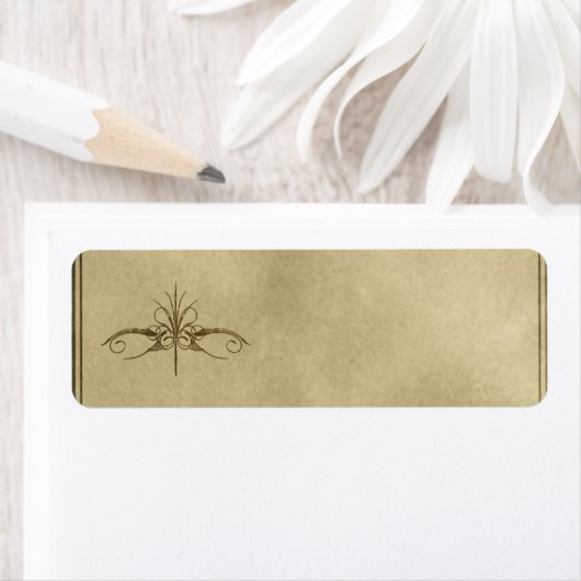 Klein decoratief apothekersetiket etiket (Insitu)