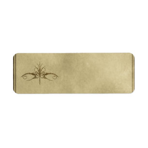 Klein decoratief apothekersetiket etiket