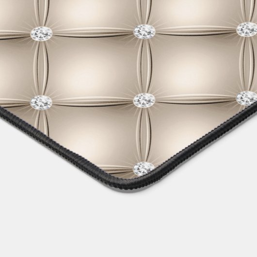 Klein diamant getuft ontwerp, platina bureaumat (Hoek)