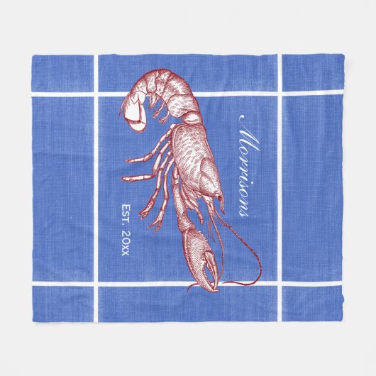 klein donkerrood kleurenbord fleece deken (Voorkant (Horizontaal))