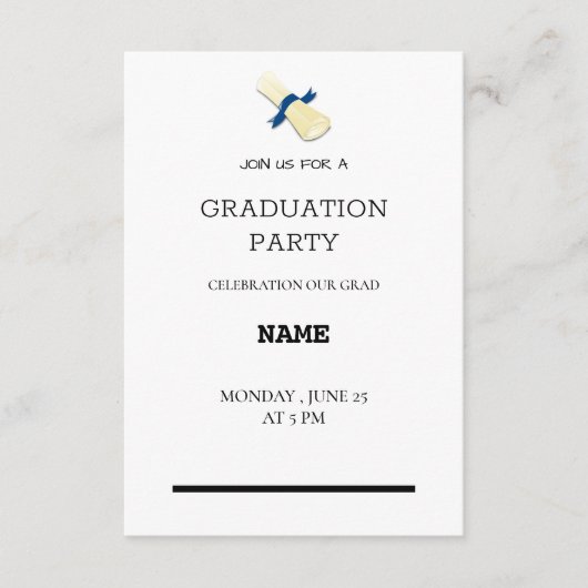 klein, eenvoudig informatiekaartje (Voorkant)