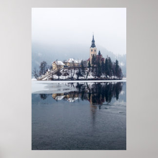 Klein-eilandkerk Poster