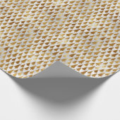 Klein Elegant Faux Folie Kerstbomen Gift Cadeaupapier (Hoek)