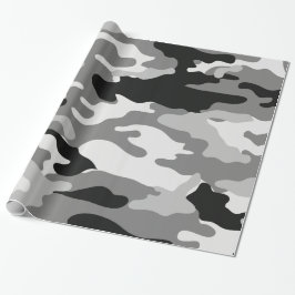 Klein en zwart Camouflage-papier Cadeaupapier