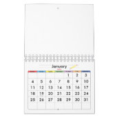 Klein-gele blanco kalender 2023 voor kinderen (Jan 2026)