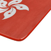 Klein glazen snijbord met vlag van Hongkong Snijplank (Hoek)