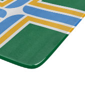 Klein glazen snijbord met vlag van Portland Snijplank (Hoek)