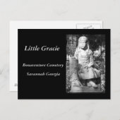 Klein gracie in Bonaventure begraafplaats Briefkaart (Voorkant / Achterkant)