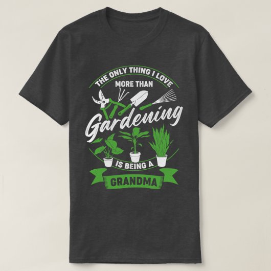 Klein Grenma Garden Grootmoeder Gift T-shirt (Design voorkant)