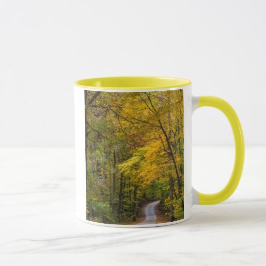 Klein grind, met herfstkleuren mok (Rechts)