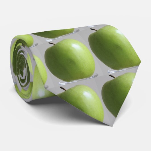 Klein Groen Apple Stropdas! Stropdas (Opgerold)