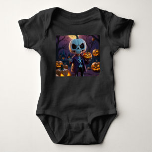 Klein groen monster en pompoenvriend romper