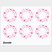 Klein hart💕 ronde sticker (Vel)