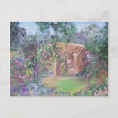 Klein huis aan het einde van de weg briefkaart (Voorkant)