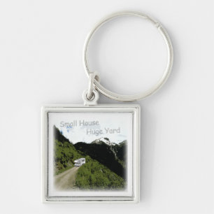 "Klein huis. Hele Yard." RV Geachte Sleutelhanger