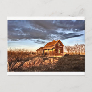 Klein huis in Prairies Briefkaart