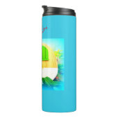 klein huis met gypsy caravan thermosbeker (Geroteerd rechts)