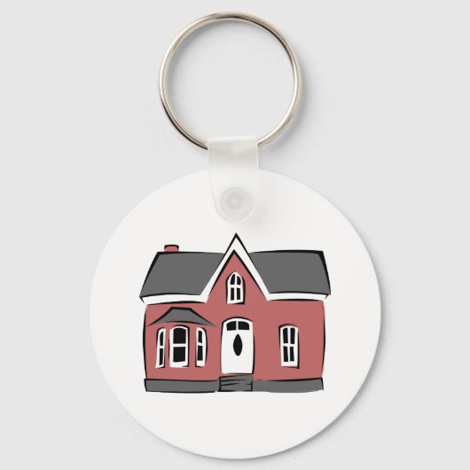 Klein huis sleutelhanger (Voorkant)