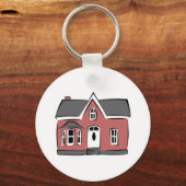 Klein huis sleutelhanger (Voorkant)