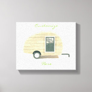 klein huisje zigeunercaravan Natural Thunder_Cove Canvas Afdruk