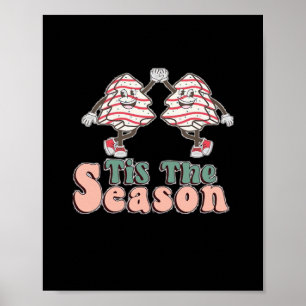 Klein is het seizoen Kerstboom Jen Poster