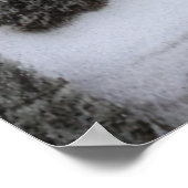 Klein Italiaans dorp in de berg | AI Art. Poster (Hoek)