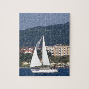 Klein jacht legpuzzel
