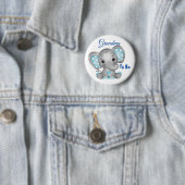 Klein jongetje oma worden ronde button 5,7 cm (In situ)
