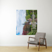 Klein kasteel bij het meer in Brugge, België Wandkleed (In situ)