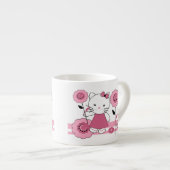 Klein katje espresso kop (Voorkant rechts)