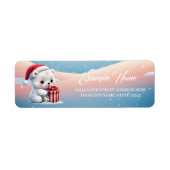 Klein Kerst polar beer Etiket (Voorkant)