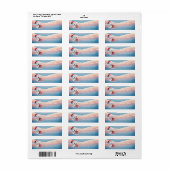 Klein Kerst polar beer Etiket (Full Sheet)