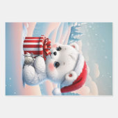 Klein Kerst polar beer Inpakpapier Vel (Voorkant 2)