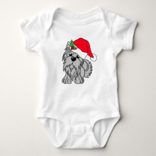 Klein kerstfeest Doggie Baby Jersey Bodysuit