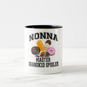 Klein kind Bederver Nonna Tweekleurige Koffiemok
