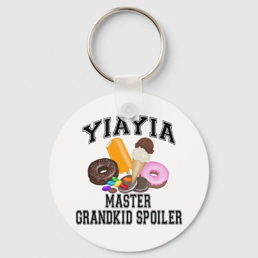 Klein kind Bederver YiaYia Sleutelhanger (Voorkant)