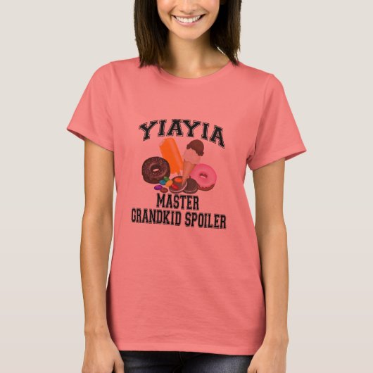 Klein kind Bederver YiaYia T-shirt (Voorkant)