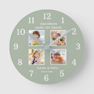 Klein kinderen maken het leven grandioos 4 foto co ronde klok