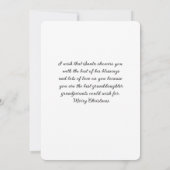 Klein kleindochter Kleine kerstwens (Achterkant)