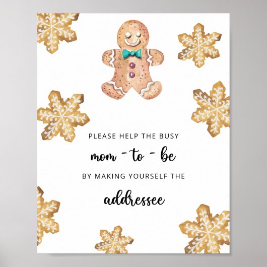 Klein koekje - Help de Bezige Moeder-to-Be Poster (Voorkant)