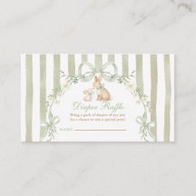 Klein Konijn Daisy Cute Baby Shower Luier Raffle