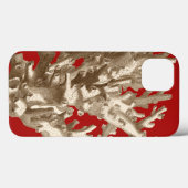 Klein koraal in rood Case-Mate iPhone case (Achterkant (horizontaal))