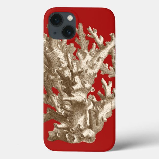 Klein koraal in rood Case-Mate iPhone case (Achterkant)