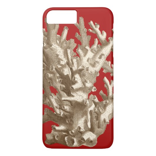 Klein koraal in rood Case-Mate iPhone case (Achterkant)
