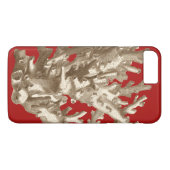 Klein koraal in rood Case-Mate iPhone case (Achterkant (Horizontaal))